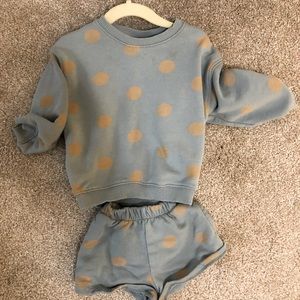 Zara Plush Polka Dot 2-piece set. 18-24 months